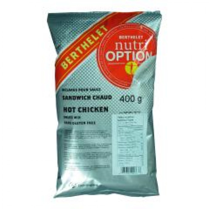 BASE SAUCE HOT CHICKEN SANS GLUTEN / NUTRI OPTION 400GR