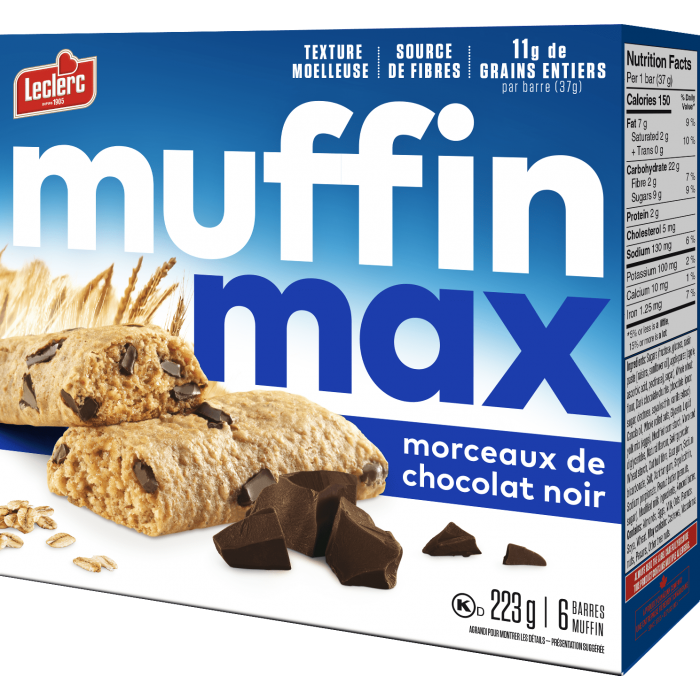 BARRE MUFFIN MORCEAU CHOCOLAT / MUFFIN MAX