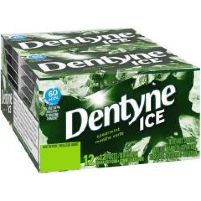 DENTYNE ICE MENTHE VERTE REG.12s / ADAMS